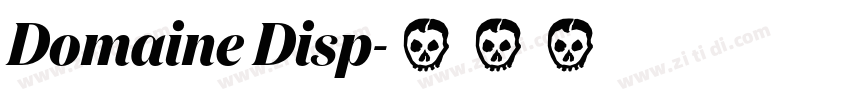 Domaine Disp字体转换